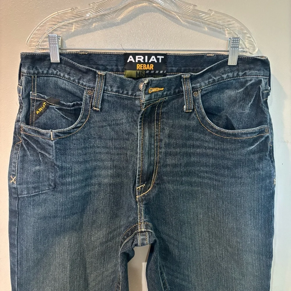 Ariat Rebar M5 Slim Straight Jeans Men’s Size 34/32